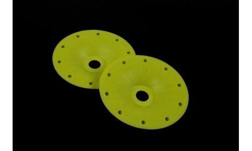 Outer Sealed Beadlocks Front YELLOW - 2PCS | Rovan Sports
