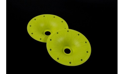 Outer Sealed Beadlocks Rear YELLOW - 2PCS | Rovan Sports