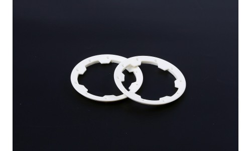 Nylon Outer Beadlocks WHITE - 2 PCS | Rovan Sports