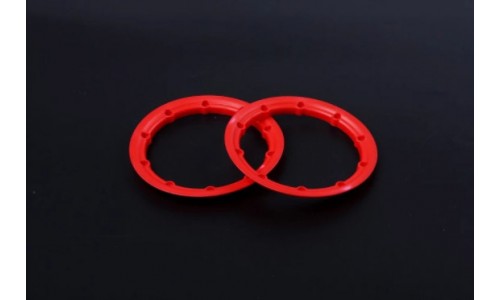 Outer Beadlocks NEW Design - RED - 2PCS | Rovan Sports