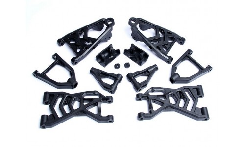 Heavy Duty Control Arm Set  Black | Rovan Sports