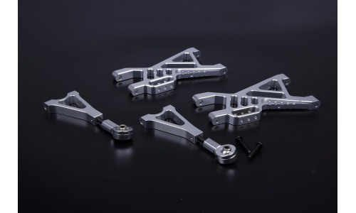 Alloy Rear Control Arms Set - SILVER | Baja 5