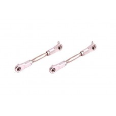 CNC Steering Turnbuckle Set - SILVER | Rovan Sports