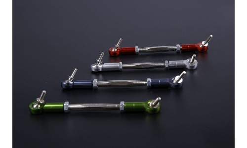 CNC Steering Turnbuckle Set - GREEN | Rovan Sports