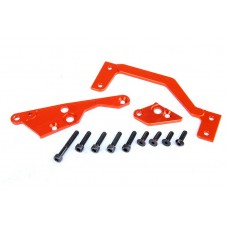 Upgrade CNC Engine Mount Set - DARK ORANGE | Rovan Sports
