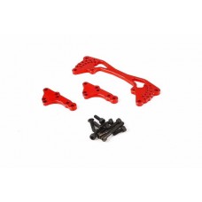 Adjustable CNC Rear Shock Mount - RED | Rovan Sports
