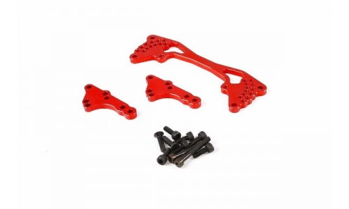 Adjustable CNC Rear Shock Mount - RED | Rovan Sports
