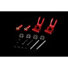 Alloy CNC Rear Hub Carrier Set - RED | Rovan Sports