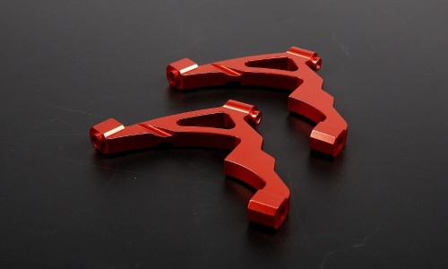 Alloy Front Shock Tower Supports - RED | Rovan Sports