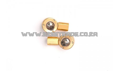 Alloy Rear upper rod ends - GOLD | Rovan Sports