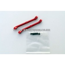 Alloy Rear shock Tower Supports - RED | Rovan Sports