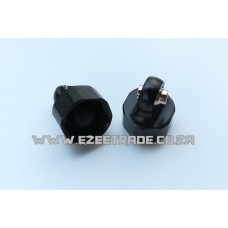 Upper Alloy Shock Caps - BLACK - 2Pcs | Rovan Sports