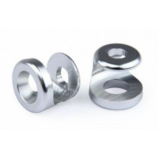 Alloy Front Shock Cap Protectors - SILVER | Rovan Sports