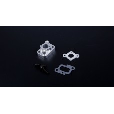 CNC Alloy Intake Carb Manifold for 32, 36 & 45cc - Silver | Rovan Sports