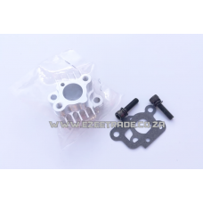 CNC Alloy Carb Intake Manifold for 32, 36 & 45cc - SILVER | Rovan Sports