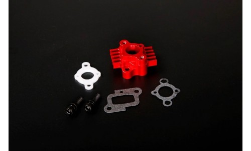 CNC Alloy Carb Intake Manifold for 32, 36 & 45cc - RED | Rovan Sports