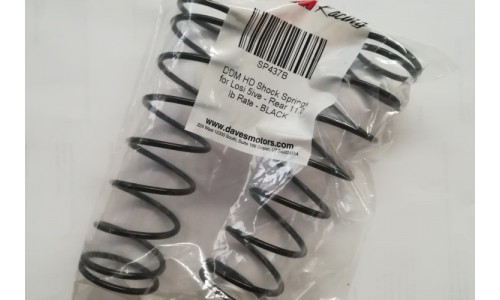 HD Shock Springs for Losi 5ive / LT / V5 - Rear 11.0 lb Rate - BLACK | DDM