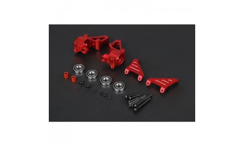 Alloy Front Hub Carrier Set - RED | Baja 5 Alloy Front Hub Carrier Set - RED | Baja 5